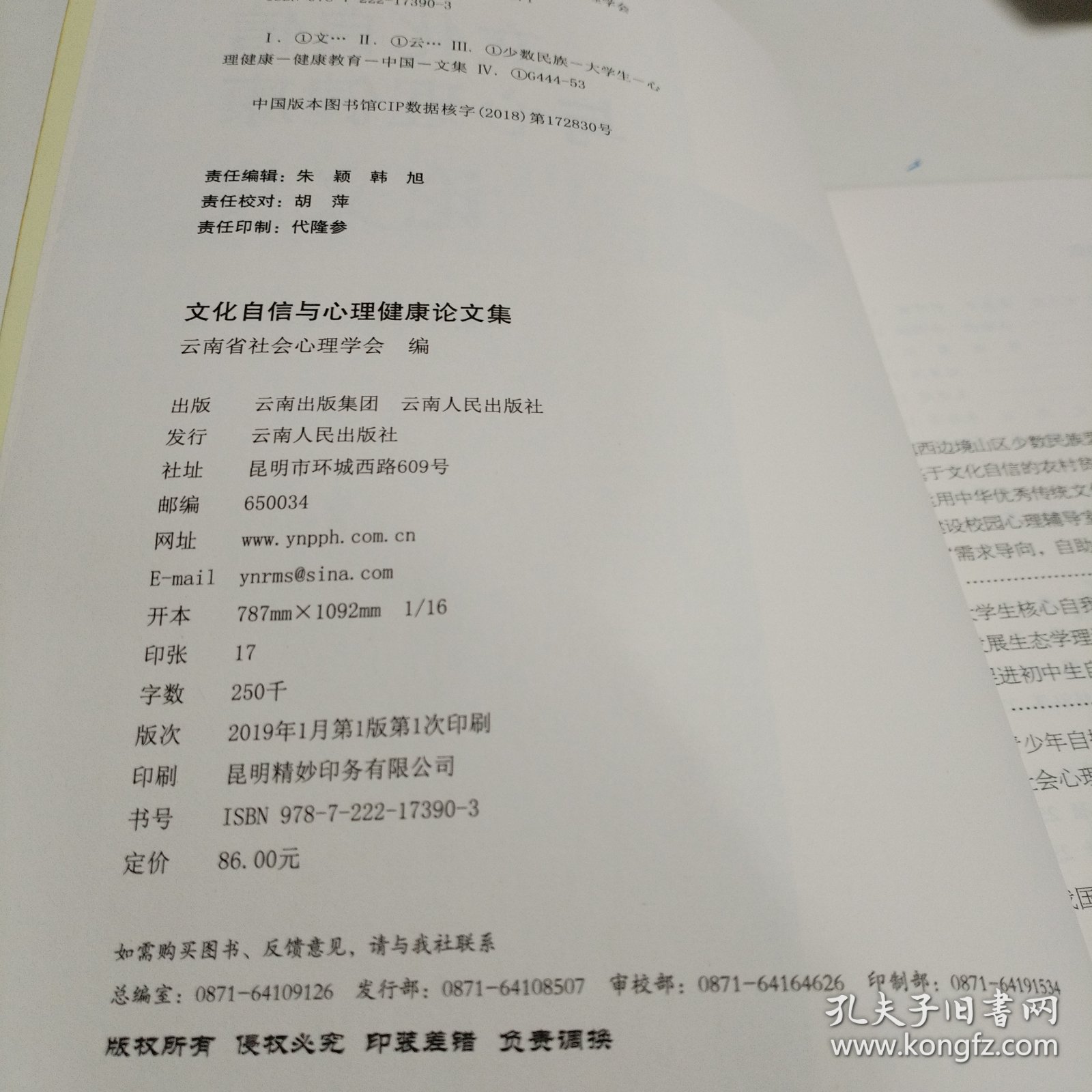 文化自信与心理健康论文集