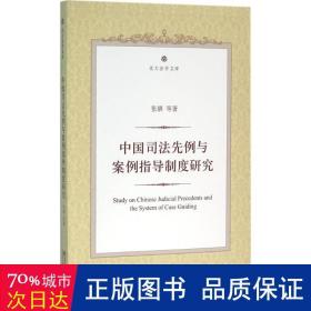 中国司法先例与案例指导制度研究