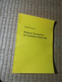 Pattern Formation in Granular Materials 颗粒物质中图形的形成（32开 内干净无写涂划  实物拍图）