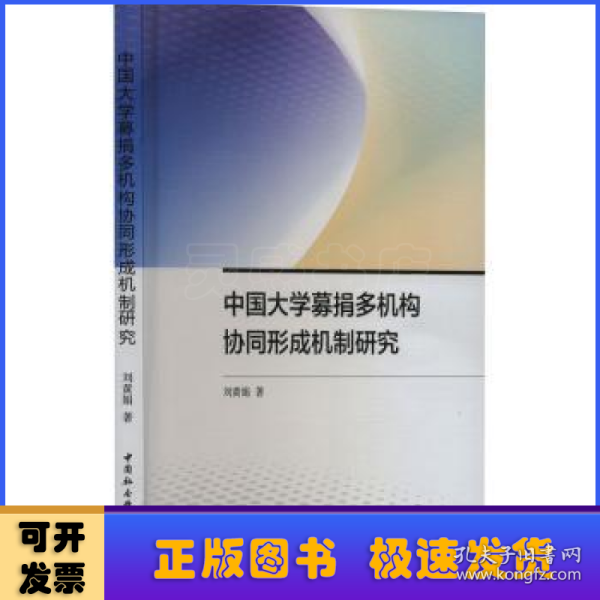 中国大学募捐多机构协同形成机制研究