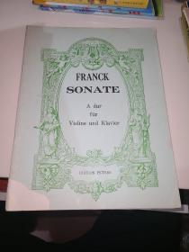 琴谱 FRANCK SONATE 弗兰克小提琴独奏曲