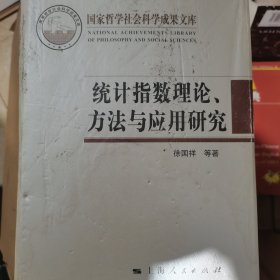 统计指数理论、方法与应用研究