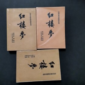 中国古典文学读本丛书 红楼梦（上中下3册）覆膜本，32开