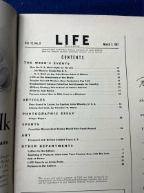 1942年3月美国生活杂志，时代周刊著名记者白修德专刊介绍抗战中的蒋介石，内含蒋宋多图