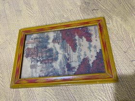 70年代木框画镜框画挂画