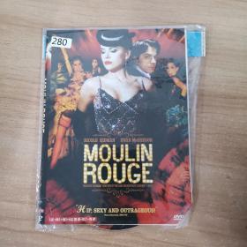 280影视光盘DVD：  MOULIN ROUGE  一张碟片简装