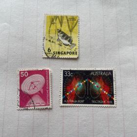 外国信销邮票3枚