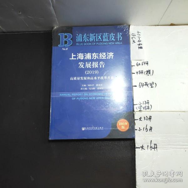 上海浦东经济发展报告2019高质量发展和高水平改革开放（2019版）/浦东新区蓝皮书