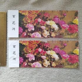 门票参观券 百花洞 2张