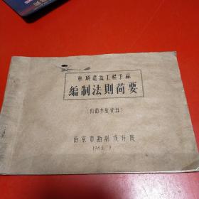 1965年 南京市勘测设计院 单项建筑工程预算编制法则简要 ghhj06