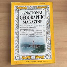 (从美国发货)national geography美国国家地理1959年11月加利福尼亚，悬岩洞人，巴西Tukuna 印第安人，美洲鹤，非洲塞舌尔群岛，1960年人口普查B