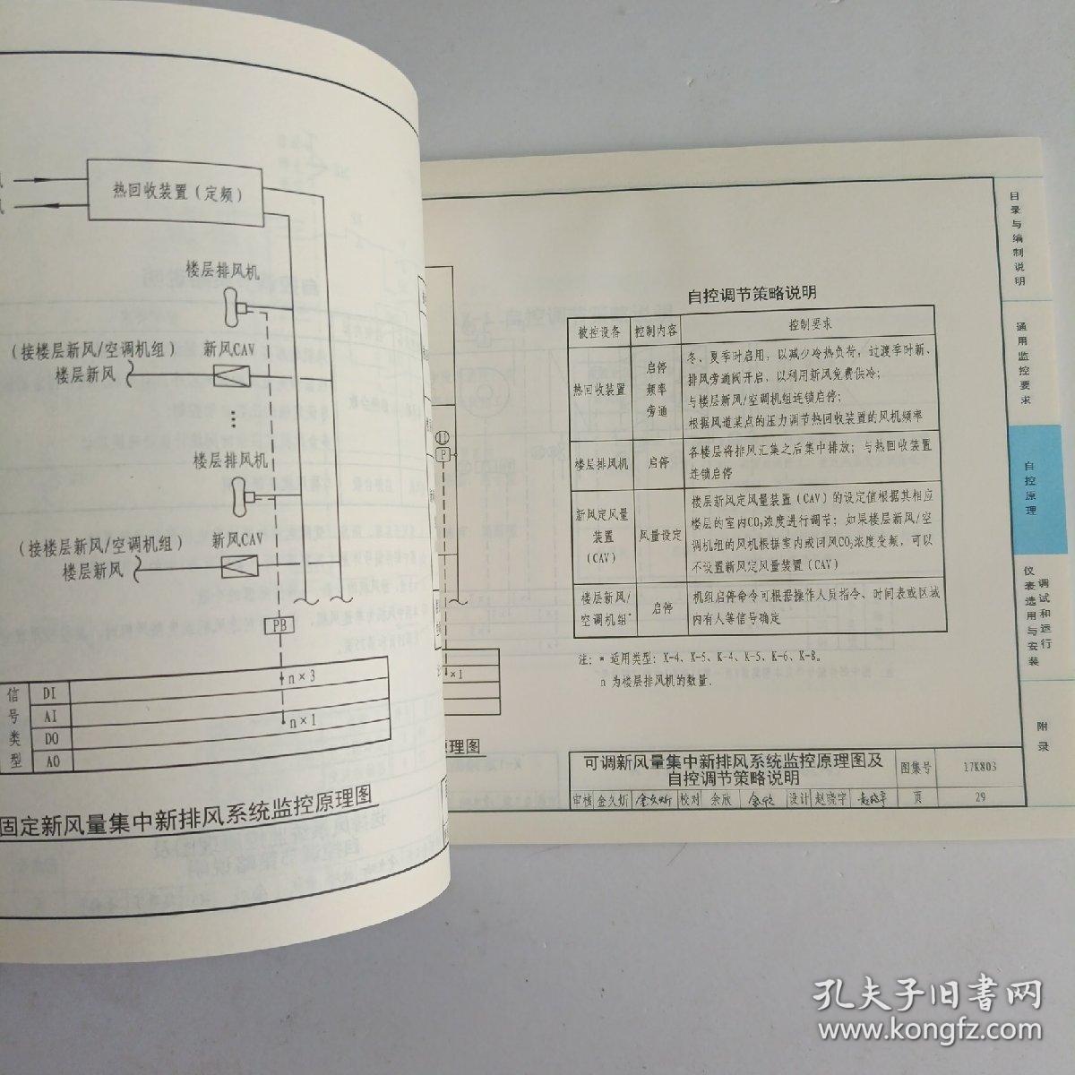 17K803暖通空调系统的检测与监控 通风空调系统分册