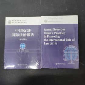 中国促进国际法治报告（2017年）中英文版 2本合售