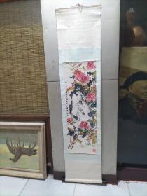 著名老画家张民花鸟画作品一幅