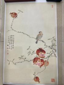 张晓秋-花鸟，规格78/49厘米国画艺术家，河北秦皇岛北戴河人，中央文史馆画院副院长，《中国美术》编辑主任副主编，硕士生导师，师承李可染