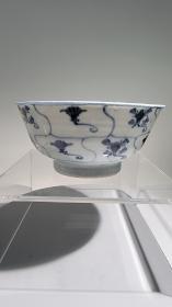 清代雍正时期灵芝纹大碗