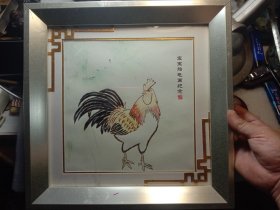 宝宝胎毛画纪念 十二生肖，鸡，很轻，是塑料封面，适合当个家居摆件，或者其他主题收藏！按图发货。