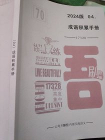 2024版04.成语积累手17328
