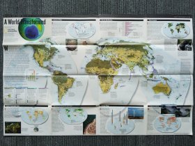 National Geographic国家地理杂志地图系列之2002年9月 A world transformed 被改变的世界