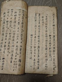 首现 清代中医抄本《竹竿山人医案》一册，大厚本130多筒子页，清代名医何书田的医案，古书古籍线装书手抄本稿本