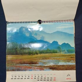 老挂历 1973年挂历 13张完整