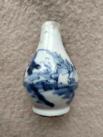 清代青花小瓶一个