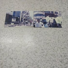 《早期吉林市长沙街东市场繁荣景象》照片2张