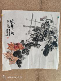 陈连法 精品草虫  两幅 小作品 合售   老画家  80年代作品 画工深厚