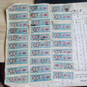 北京市面票1993年 五千克（29张）