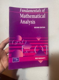 现货 英文版 Fundamentals of Mathematical Analysis
