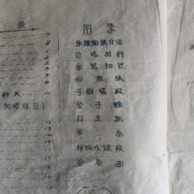 72年高中音乐油印稀缺大16开40-50筒子页