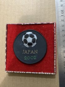 2002年足球日韩世界杯纪念墨块！整体品相好！没有盒盖！文房用墨！