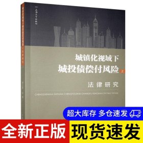 城镇化视域下城投债偿付风险之法律研究 李立新等著 9787567139909 上海大学出版社 2020-12-01 普通图书/法律