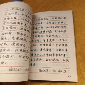 古词名篇钢笔字帖