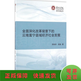 全面深化改革背景下的云南富宁县域经济社会发展