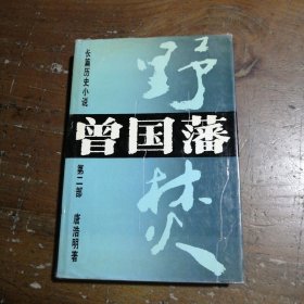 长篇历史小说曾国藩(第二部)--野焚 精唐浩明湖南文艺出版社
