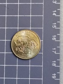 美国州币25分纪念币 南卡罗莱