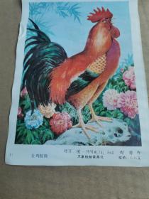 金鸡报晓（对开）