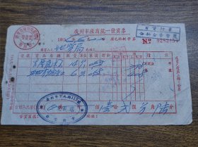 1956年广州市座商统一发货票（百货行业公私合营暂用）~~下九路三友商店，烟灰缸