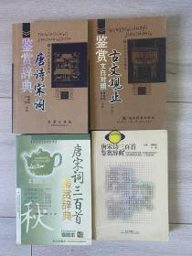 唐诗宋词鉴赏辞典 古文观止鉴赏辞典 唐宋诗三百首鉴赏辞典 唐宋词三百首鉴赏辞典 4册合售正版现货适合收藏