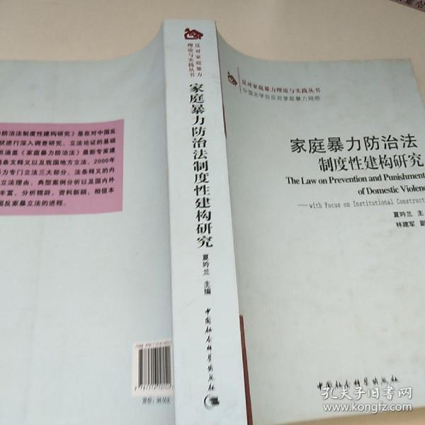 反对家庭暴力理论与实践丛书：家庭暴力防治法制度性建构研究