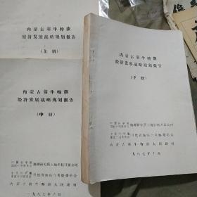 内蒙古翁牛特旗经济发展战略规划报告 {送审}上中下