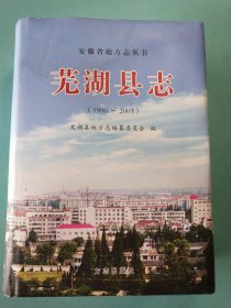芜湖县志1990-2003 16开精装1版1印 附光盘