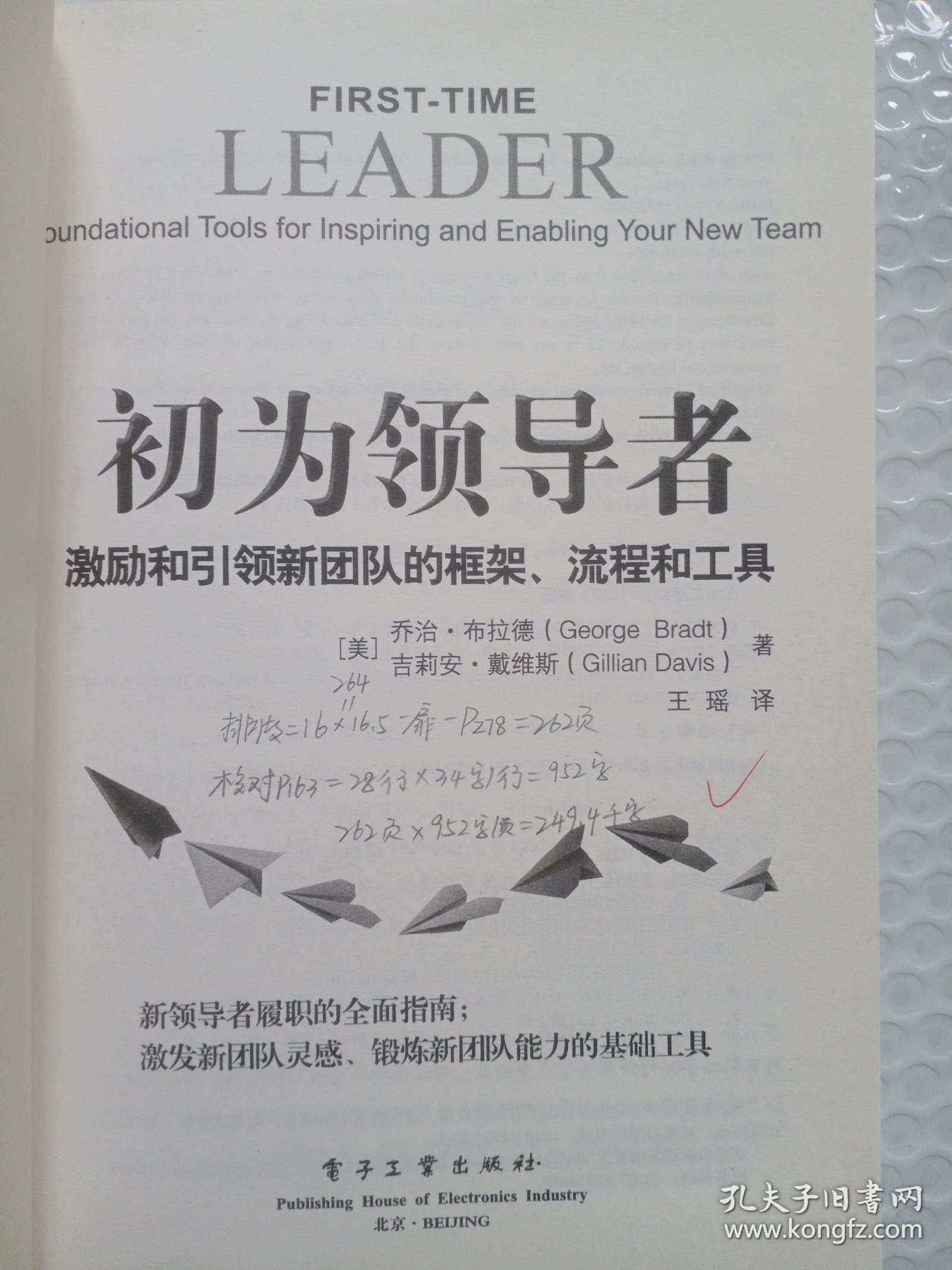 初为领导者：激励和引领新团队的框架、流程和工具