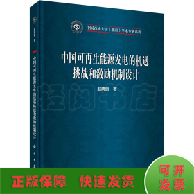 中国可再生能源发电的机遇挑战和激励机制设计