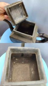 清代诗文白锡茶壶