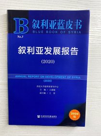 叙利亚蓝皮书：叙利亚发展报告（2020）软精装、正版如图、内页干净