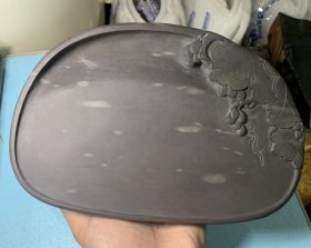 坑仔砚菩提砚，坑仔岩23*15.5*3.2，老石料敦厚透润细嫩