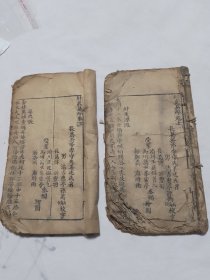 清代木刻本 针灸易学 上下卷二册全