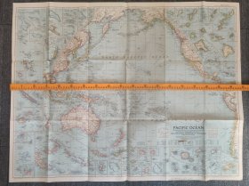 National Geographic国家地理杂志地图系列之1952年12月 Pacific Ocean 太平洋地图